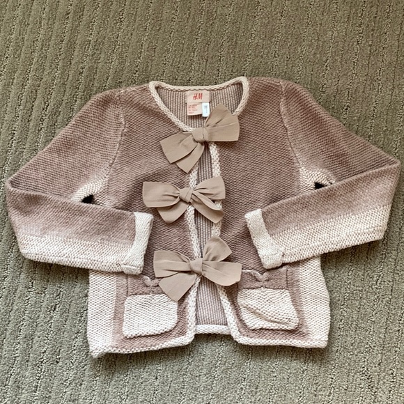 US4/5 Zara Girl 2-toned Cardigan - Picture 1 of 7